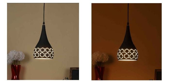 Lampa sufitowa metalowa klosz 659789