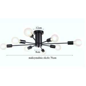 Lampa sufitowa metalowa loft c 659760