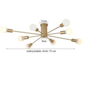 Lampa sufitowa metalowa loft c 659753