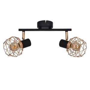 Lampa sufitowa miedziano-czarna ACROBAT 2xE14x40W Candellux 860472 Lampa sufitowa miedziano-czarna ACROBAT 2xE14x40W Candellux 860472