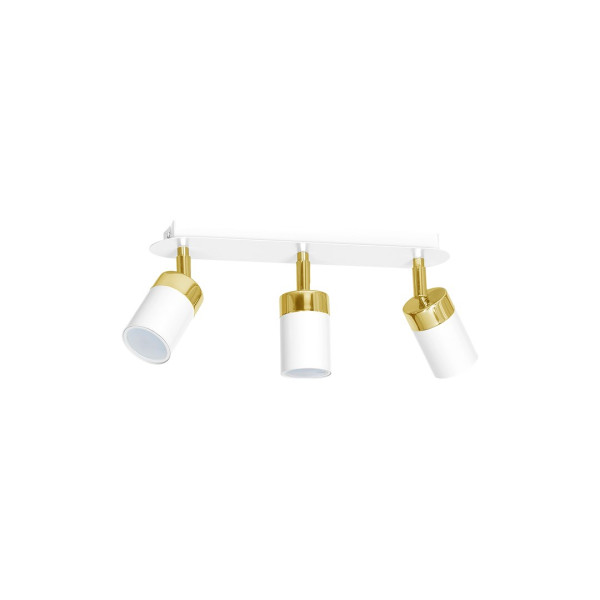 Lampa sufitowa Milagro Joker 3xgu10 45W Biały Złoty 1032159