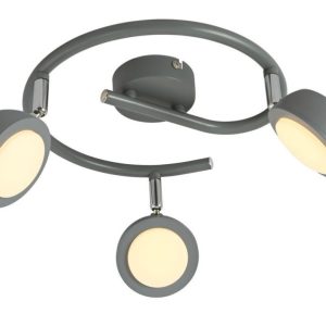 Lampa sufitowa MILD szara LED 3x6W Ciepła biel 600lm Candellux 924423 Lampa sufitowa MILD szara LED 3x6W Ciepła biel 600lm Candellux 924423