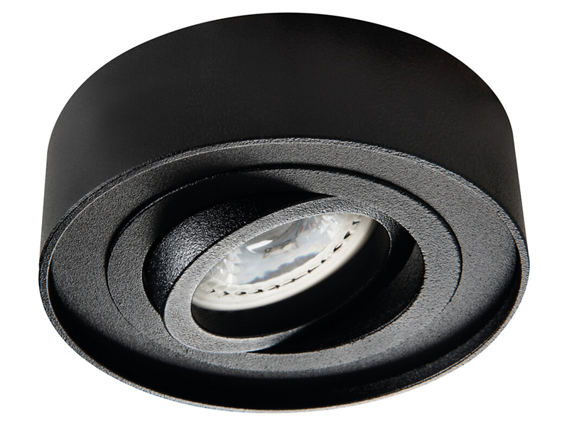 Lampa sufitowa Mini Gord aluminiowa 9,8 cm czarna 75925
