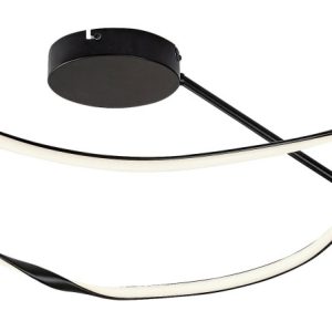 Lampa sufitowa MIROSSI czarno-biała LED 1x38W Neutralna biel 2240lm Rabalux 860376 Lampa sufitowa MIROSSI czarno-biała LED 1x38W Neutralna biel 2240lm Rabalux 860376