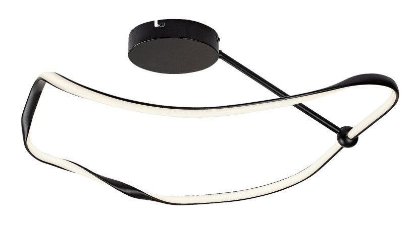 Lampa sufitowa MIROSSI czarno-biała LED 1x38W Neutralna biel 2240lm Rabalux 860376