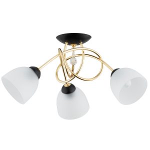 Lampa sufitowa MODENA złoto-czarna-biała 3xE27x15W IP20 Alfa 942398 Lampa sufitowa MODENA złoto-czarna-biała 3xE27x15W IP20 Alfa 942398