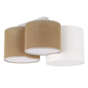 Lampa sufitowa MONA 3 Tk Lighting juta lniany abażur – Skandynawski design 851122 Lampa sufitowa MONA 3 Tk Lighting juta lniany abażur – Skandynawski design 851122