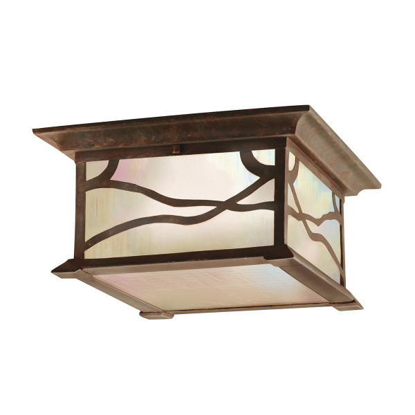 Lampa sufitowa Morris postarzana miedź 2xE27x60W IP44 Quintiesse 931296