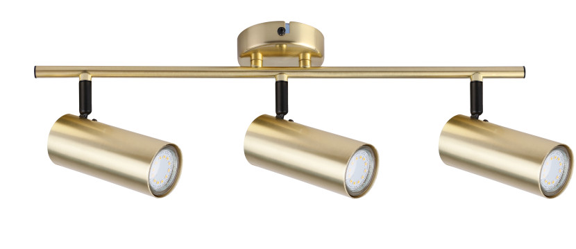 Lampa sufitowa mosiądz COLLY 3xGU10x15W wym: 18x56x9 cm Candellux 924334