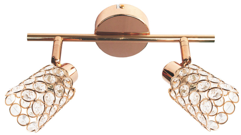 Lampa sufitowa mosiądz-przezroczysta YORK 2xG9x40W Candellux 924373