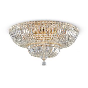 Lampa sufitowa mosiężno-złota BASFOR 16xE14x60W Maytoni 860709 Lampa sufitowa mosiężno-złota BASFOR 16xE14x60W Maytoni 860709