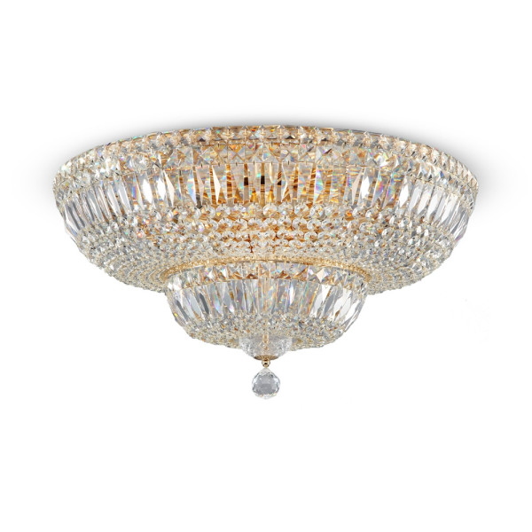 Lampa sufitowa mosiężno-złota BASFOR 16xE14x60W Maytoni 860709