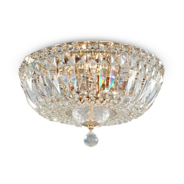 Lampa sufitowa mosiężno-złota BASFOR 3xE14x60W wym: 20,5x30x30 cm Maytoni 864401
