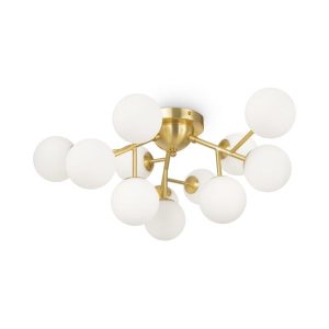 Lampa sufitowa mosiężno-złota DALLAS 12xG9x28W wym: 20x60x60 cm Maytoni 863679 Lampa sufitowa mosiężno-złota DALLAS 12xG9x28W wym: 20x60x60 cm Maytoni 863679