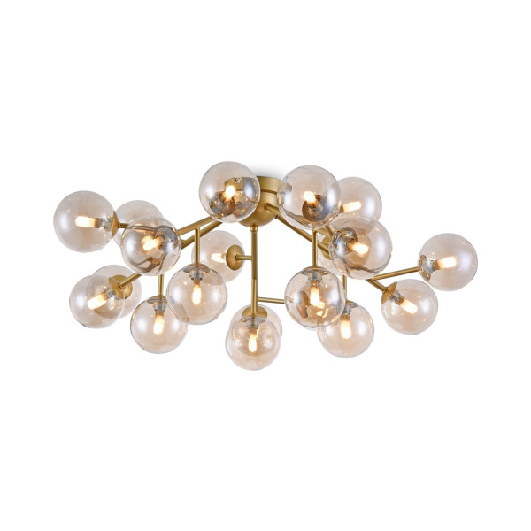 Lampa sufitowa mosiężno-złota DALLAS 20xG9x28W wym: 25x75x75 cm Maytoni 864391