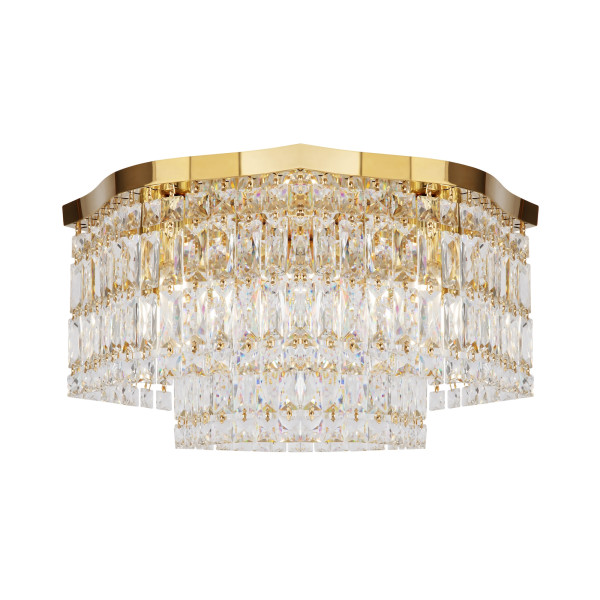 Lampa sufitowa mosiężno-złota DUNE 6xE14x60W wym: 25x45x45 cm Maytoni 859300