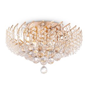 Lampa sufitowa mosiężno-złota KAROLINA 6xE14x40W wym: 24x41x41 cm Maytoni 860691 Lampa sufitowa mosiężno-złota KAROLINA 6xE14x40W wym: 24x41x41 cm Maytoni 860691