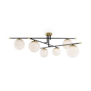 Lampa sufitowa mosiężno-złota NOSTALGIA 6xE14x40W Maytoni 864050 Lampa sufitowa mosiężno-złota NOSTALGIA 6xE14x40W Maytoni 864050