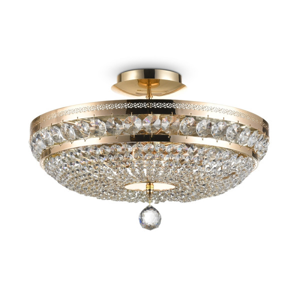 Lampa sufitowa mosiężno-złota OTTILIA 6xE14x60W wym: 26x43x43 cm Maytoni 859380