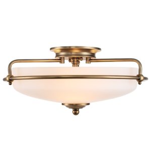 Lampa sufitowa mosięzny Griffin 3xE27x60W wym: 19x42x42 cm Quoizel 864055 Lampa sufitowa mosięzny Griffin 3xE27x60W wym: 19x42x42 cm Quoizel 864055