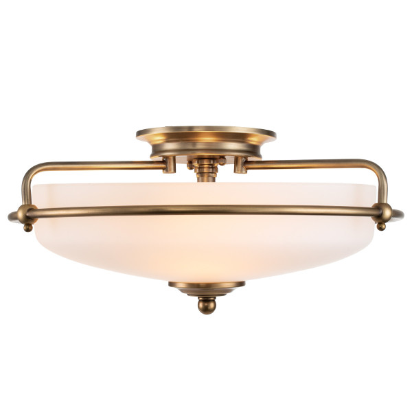 Lampa sufitowa mosięzny Griffin 3xE27x60W wym: 19x42x42 cm Quoizel 864055