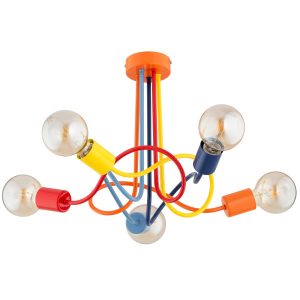 Lampa sufitowa multikolor WINGO 5xE27x15W wym: 36x51x51 cm Alfa 818125 Lampa sufitowa multikolor WINGO 5xE27x15W wym: 36x51x51 cm Alfa 818125