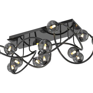 Lampa sufitowa Nancy LED12-punktowa czarna 112782 Lampa sufitowa Nancy LED12-punktowa czarna 112782
