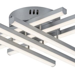 Lampa sufitowa Nayara srebrno-biała LED 1x40W Neutralna biel 2050lm Rabalux 859374 Lampa sufitowa Nayara srebrno-biała LED 1x40W Neutralna biel 2050lm Rabalux 859374