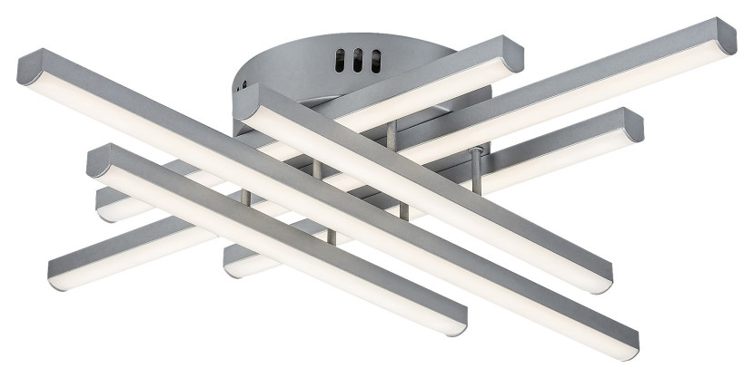 Lampa sufitowa Nayara srebrno-biała LED 1x40W Neutralna biel 2050lm Rabalux 859374