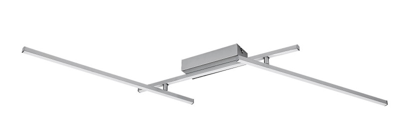 Lampa sufitowa Negan srebrno-biała LED 1x24W Neutralna biel 1550lm Rabalux 863869