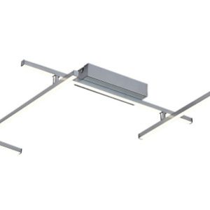 Lampa sufitowa Negan srebrno-biała LED 1x40W Neutralna biel 2460lm Rabalux 860796 Lampa sufitowa Negan srebrno-biała LED 1x40W Neutralna biel 2460lm Rabalux 860796