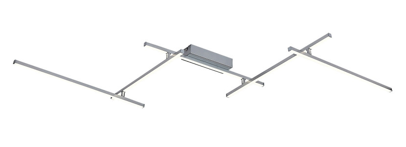 Lampa sufitowa Negan srebrno-biała LED 1x40W Neutralna biel 2460lm Rabalux 860796