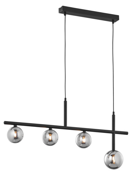 Lampa sufitowa NEPTUN czarna dymiona 4xG9x14W IP20 Jupiter 1004083