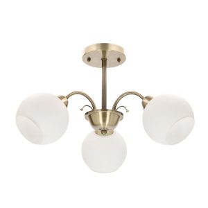 Lampa sufitowa Nestor mosiężno-złota 3xE27x40W Candellux 985188 Lampa sufitowa Nestor mosiężno-złota 3xE27x40W Candellux 985188