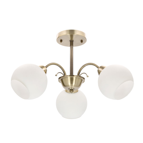 Lampa sufitowa Nestor mosiężno-złota 3xE27x40W Candellux 985188