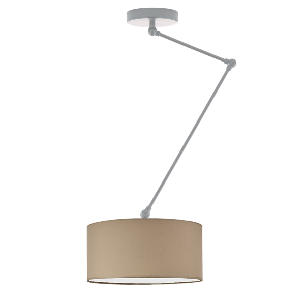Lampa sufitowa NEWA regulowana do kuchni, salonu, jadalni Srebrny/ Beżowy 905188