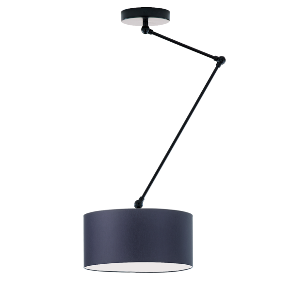 Lampa sufitowa NEWA regulowana do wnętrz loft Czarny/ Granatowy 905196
