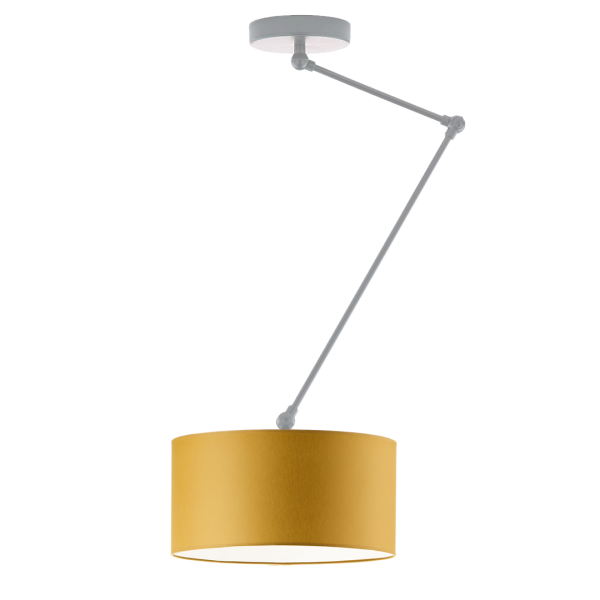 Lampa sufitowa NEWA regulowana loft minimalistyczna Srebrny/ Musztardowy 905187