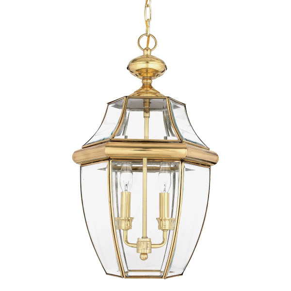 Lampa sufitowa Newbury mosiądz 2xE14x60W IP23 Quoizel 931364