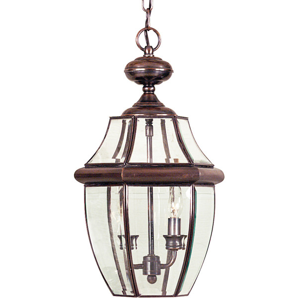 Lampa sufitowa Newbury postarzana miedź 2xE14x60W IP23 Quoizel 931338