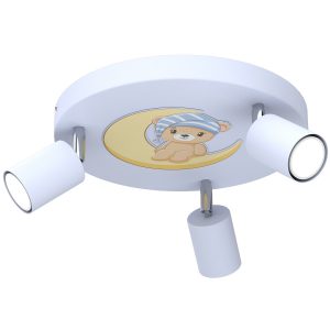 Lampa sufitowa niebiesko-żółta-brązowa Fun 3xGU10x8W Luminex 863570