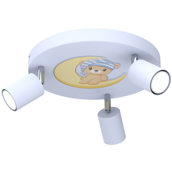 Lampa sufitowa niebiesko-żółta-brązowa Fun 3xGU10x8W Luminex 863570