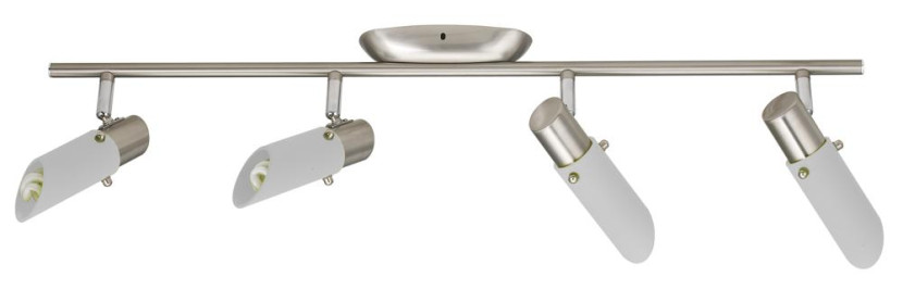 Lampa sufitowa nikiel-biała TRENDI 4xE14x9W wym: 20x71x9 cm Candellux 924420