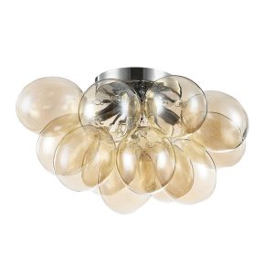 Lampa sufitowa nikiel-transparentna BALBO 4xG9x28W wym: 25x38x38 cm Maytoni 863765 Lampa sufitowa nikiel-transparentna BALBO 4xG9x28W wym: 25x38x38 cm Maytoni 863765