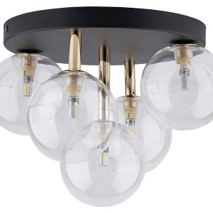 Lampa sufitowa Nilos 5-punktowa metalowa czarna 266167 Lampa sufitowa Nilos 5-punktowa metalowa czarna 266167