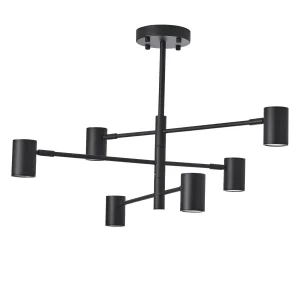 Lampa Sufitowa Noe 6xGU10 czarna PLC0102-BK 620090 Lampa Sufitowa Noe 6xGU10 czarna PLC0102-BK 620090