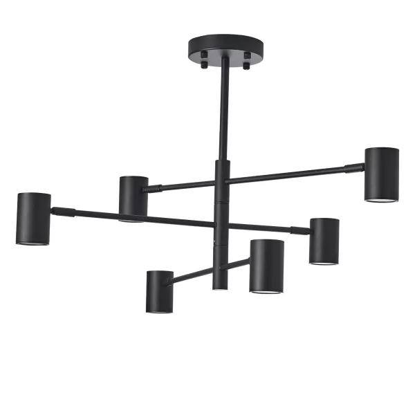 Lampa Sufitowa Noe 6xGU10 czarna PLC0102-BK 620090
