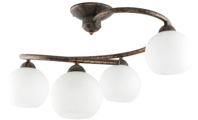 Lampa sufitowa okrągła EDYLIT retro białe kule 4xE27 IVAN NEGRO 9-541 1048965