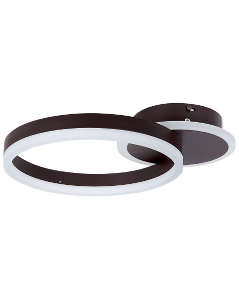 Lampa sufitowa okrągła LED brązowa 61085