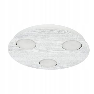 Lampa sufitowa okrągły plafon sticker 3x gx53 drewno jasno szare srebrne 305587 Lampa sufitowa okrągły plafon sticker 3x gx53 drewno jasno szare srebrne 305587